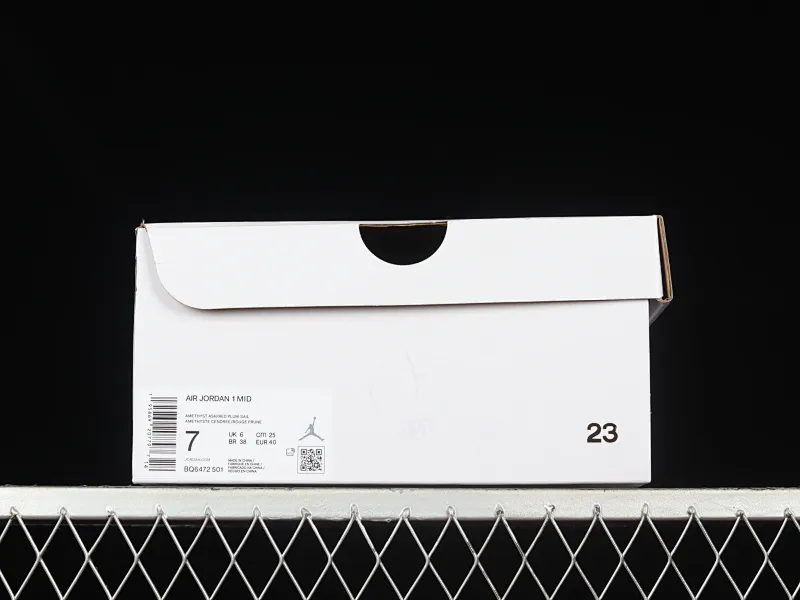 All categories Air Jordan Jordan series basketball shoes Air Jordan 1 Mid Air Jordan 1 Mid "Magenta" AJ1 Joe 1 purple gray China basketball shoes BQ6472-501